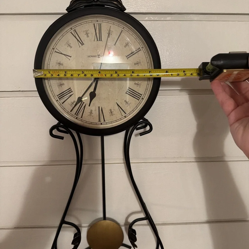 HOWARD MILLER PAULINA WROUGHT IRON WALL CLOCK 994